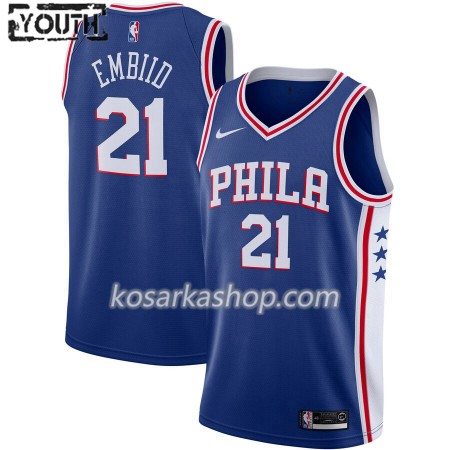 Dres Philadelphia 76ers Joel Embiid 21 Nike 2019-20 Icon Edition Swingman - Dječji